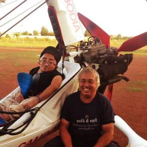 Mitch St.Pierre with Eddie Smith at Microlight Cambodia